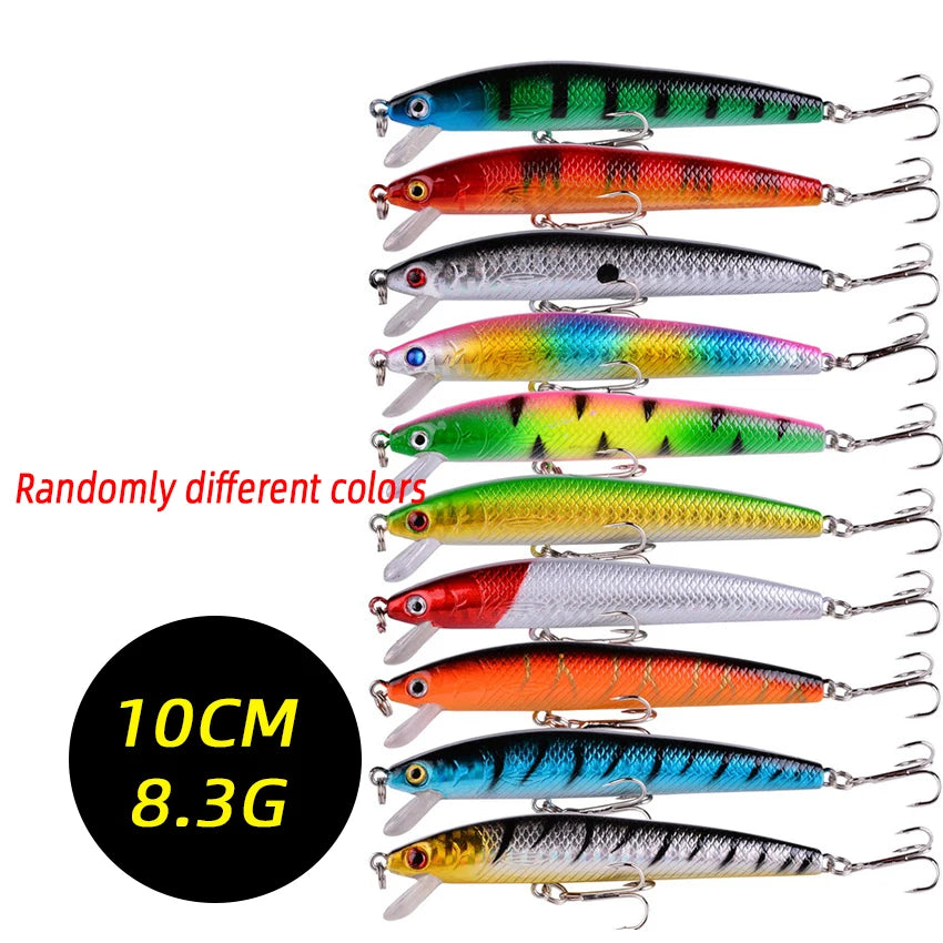 Mixed Crankbait & Minnow Lure Set — Wobble Swim Baits for Bass & Pike (3/5/8pcs)