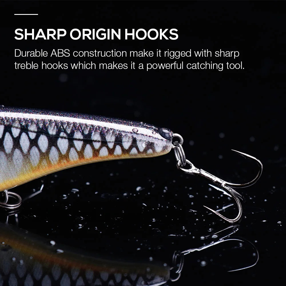 TREHOOK Rattlin' Jerkbait Sinking Lure 21g — Pike & Bass Fishing