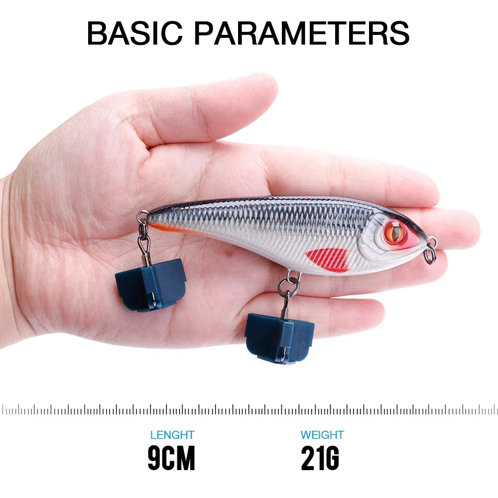 TREHOOK Rattlin' Jerkbait Sinking Lure 21g — Pike & Bass Fishing