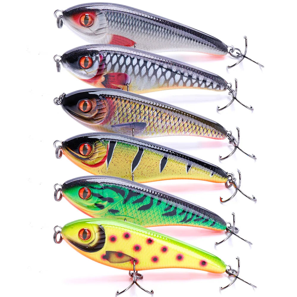 TREHOOK Rattlin' Jerkbait Sinking Lure 21g — Pike & Bass Fishing