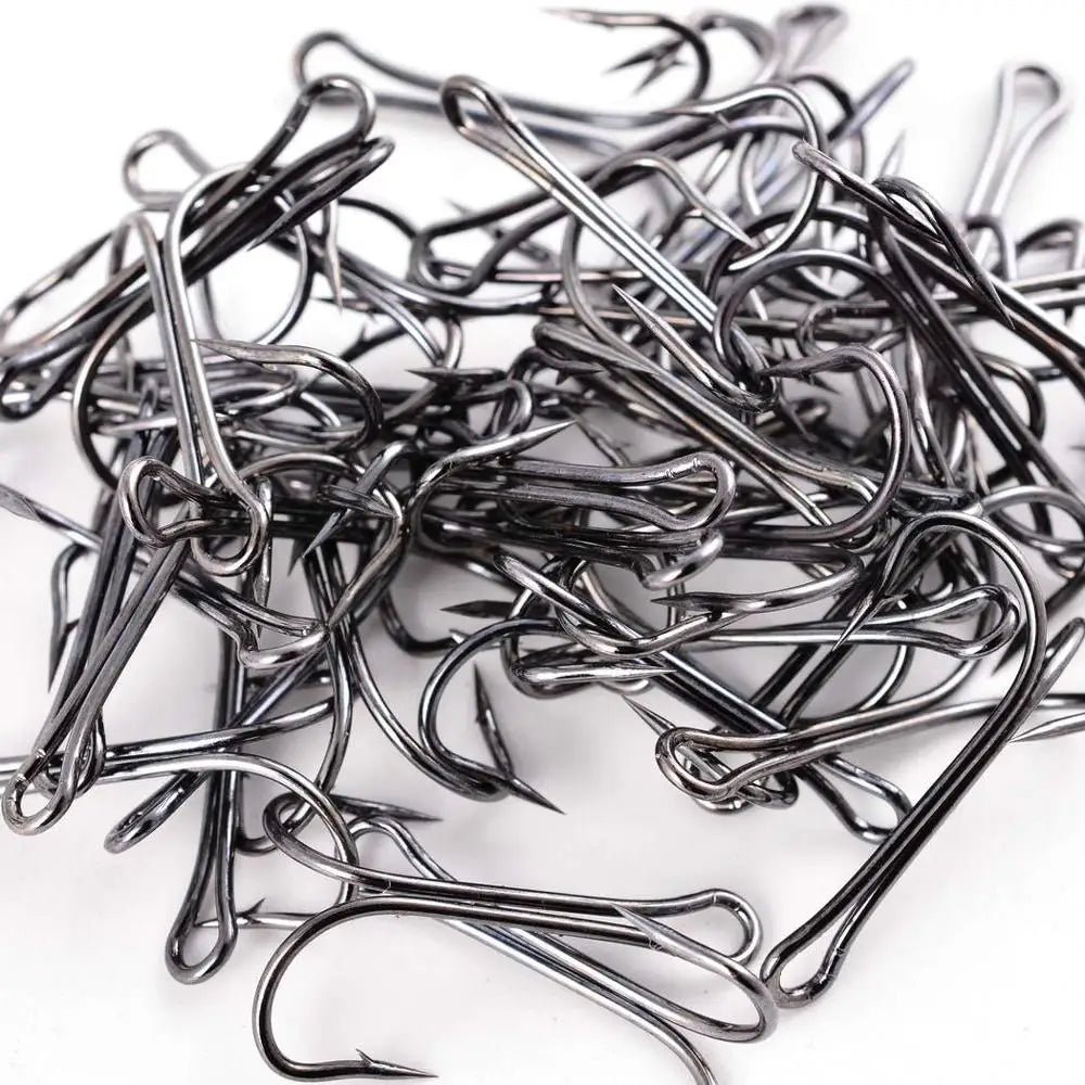 Weedless Double Frog Hook 10pcs — Bass & Pike Soft Lure Hook