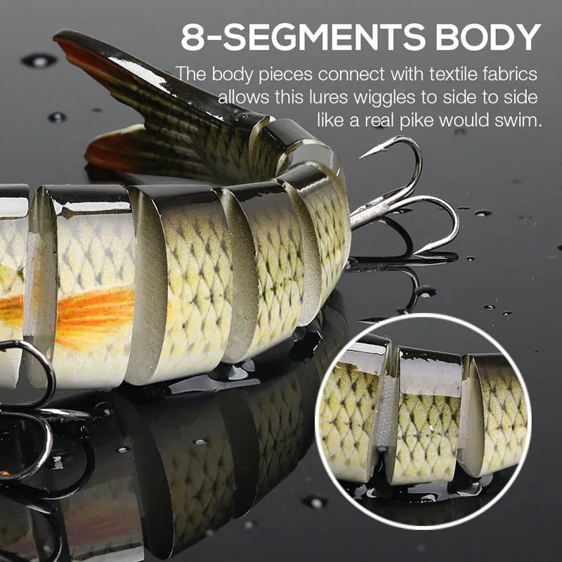 Multi-Jointed Bionic Crankbait — Freshwater & Saltwater Fishing Lure