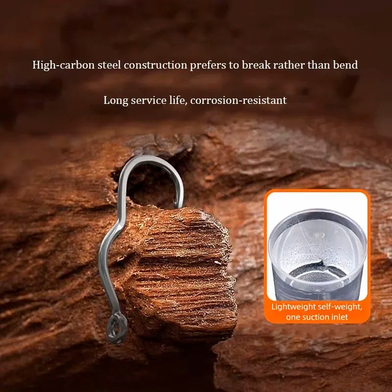 Auto Flip Fishing Hook 50pcs — High Carbon Steel Sharp Barbed Hooks