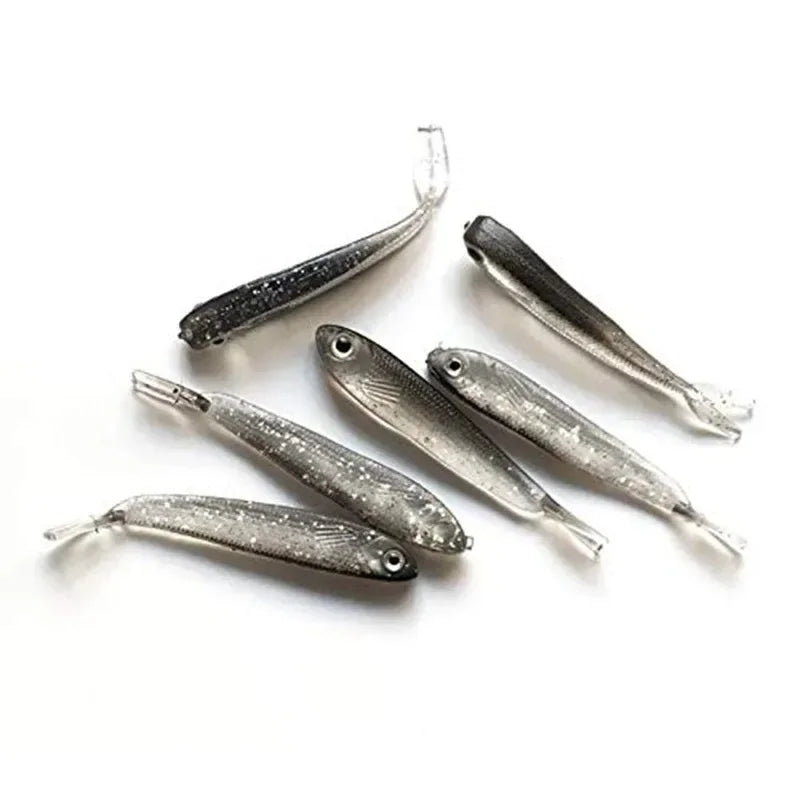Fork Tail Swimbait — Soft Silicone Fishing Lure with Hook Option