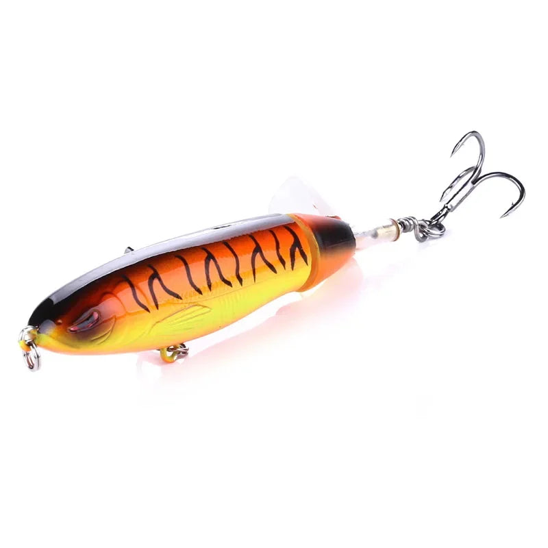 Topwater Pencil Popper Lure 10–14cm — Rotating Tail Hard Bait