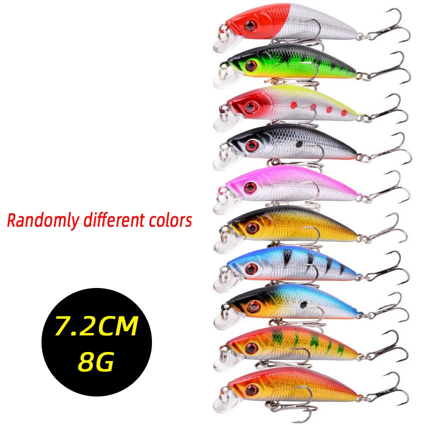 Mixed Crankbait & Minnow Lure Set — Wobble Swim Baits for Bass & Pike (3/5/8pcs)