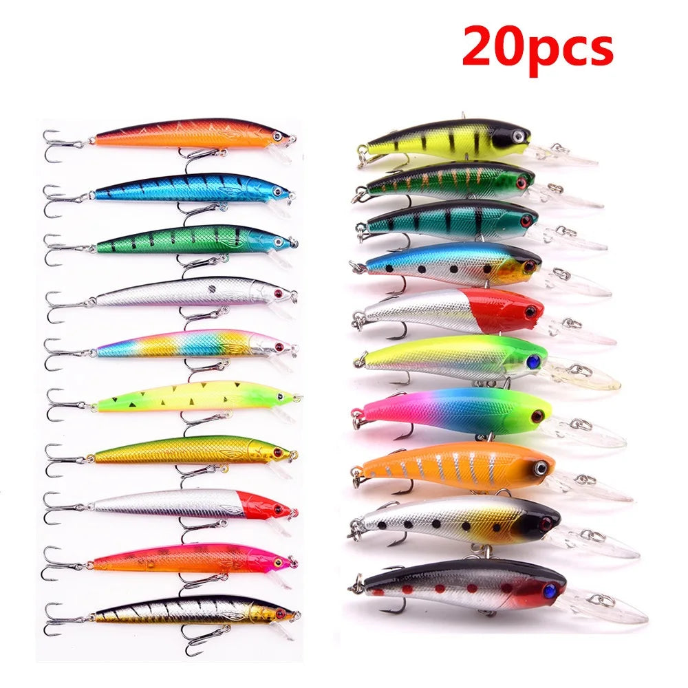 Mini Minnow Floating Crankbait Set — Bionic Wobbler Lures for Bass & Pike