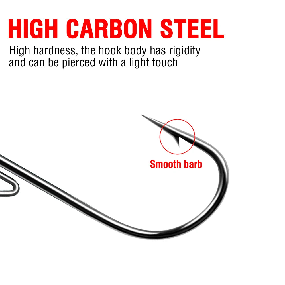 Ned Rig Jig Head 20pcs — 2.5/5/7/14g Mushroom Head for Soft Lures