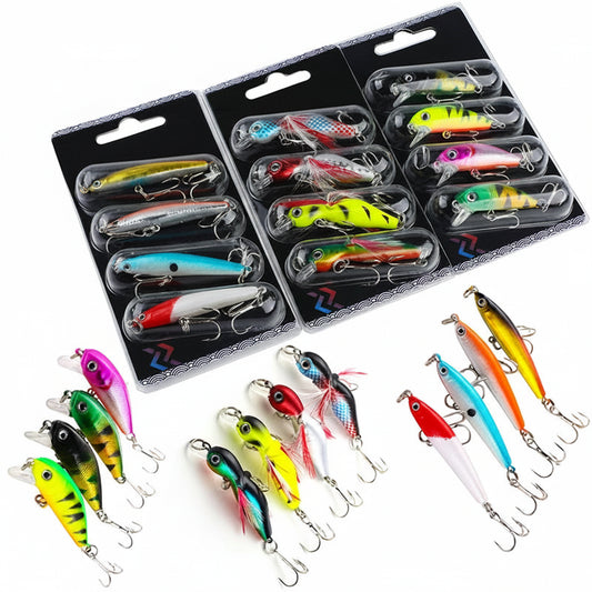 Sougayilang Sea & Carp Wobbler Set 4pcs — Hard Bait Fishing Lures