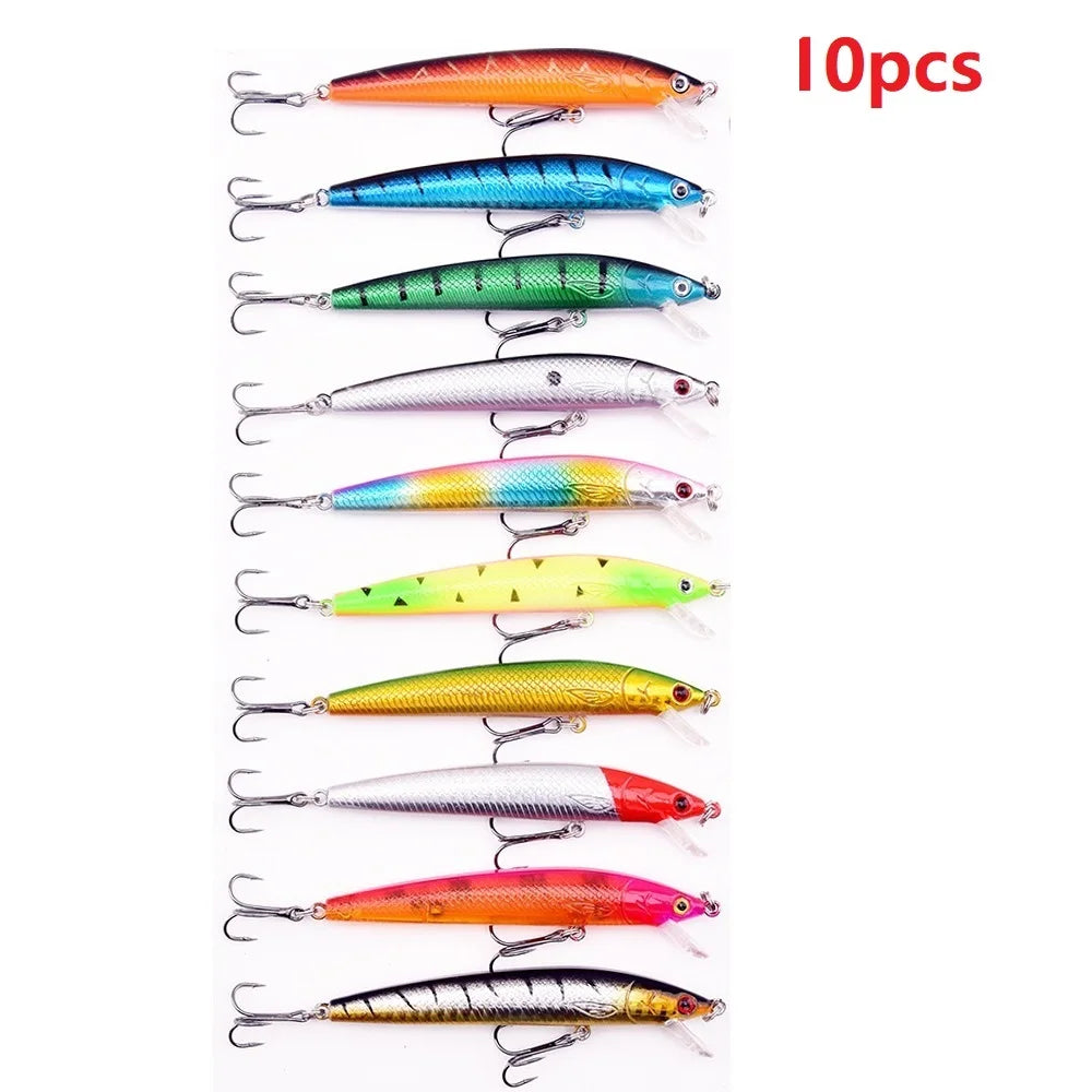 Mini Minnow Floating Crankbait Set — Bionic Wobbler Lures for Bass & Pike