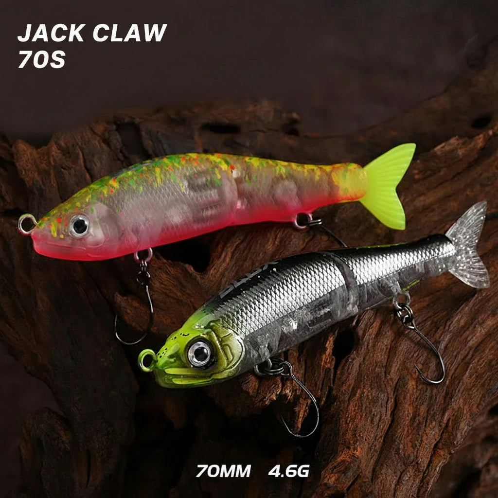 BLUX Jack Claw Jointed Swimbait — Sinking Minnow Fishing Lure