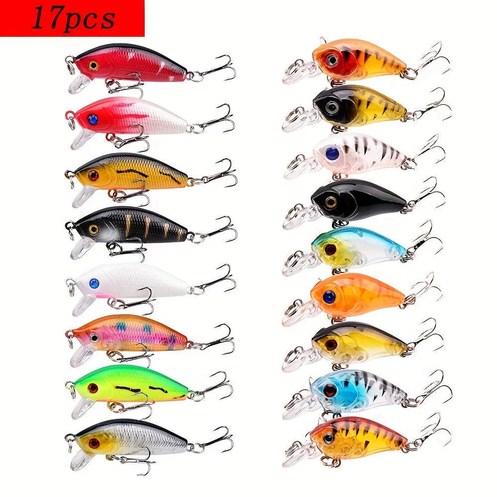Mini Minnow Floating Crankbait Set — Bionic Wobbler Lures for Bass & Pike