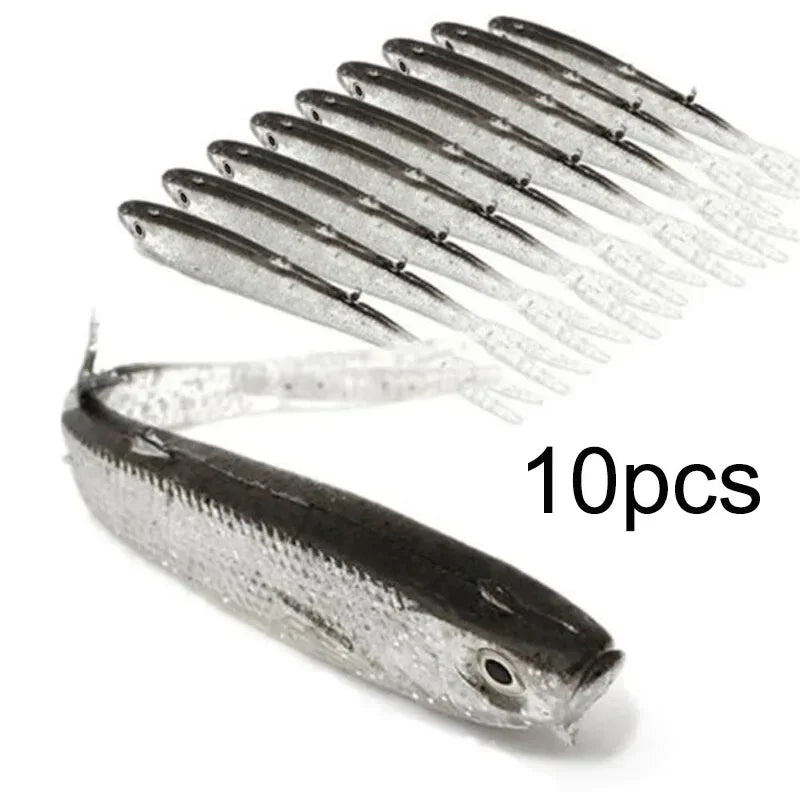Fork Tail Swimbait — Soft Silicone Fishing Lure with Hook Option