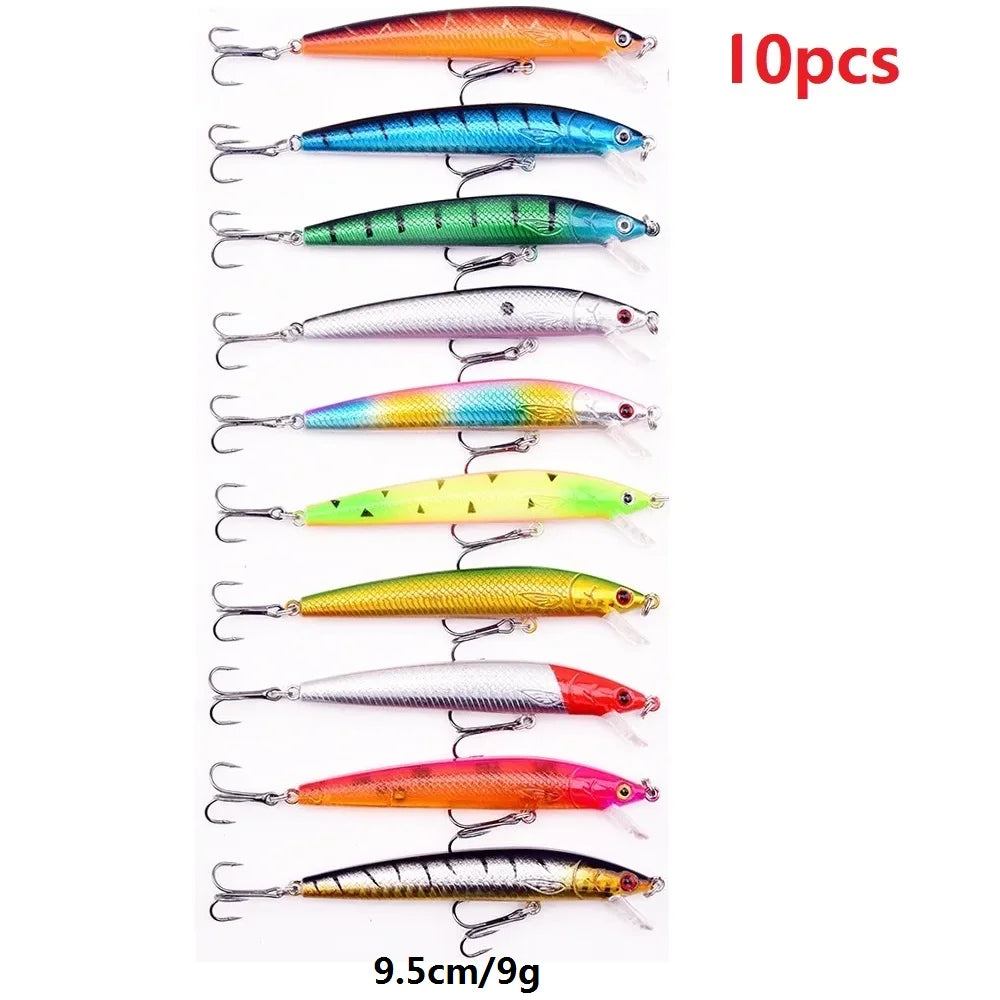 Mini Minnow Floating Crankbait Set — Bionic Wobbler Lures for Bass & Pike