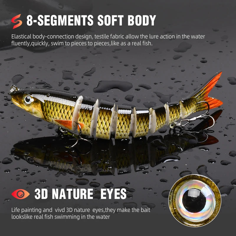 Multi-Jointed Bionic Crankbait — Freshwater & Saltwater Fishing Lure