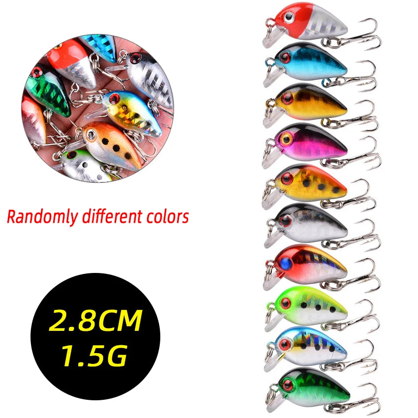 Mixed Crankbait & Minnow Lure Set — Wobble Swim Baits for Bass & Pike (3/5/8pcs)