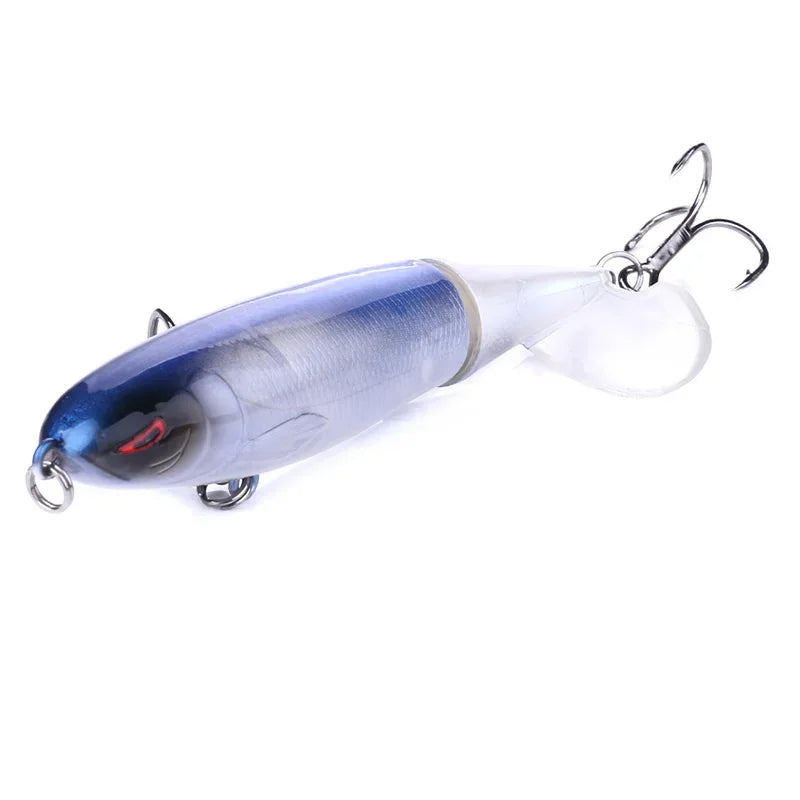 Topwater Pencil Popper Lure 10–14cm — Rotating Tail Hard Bait