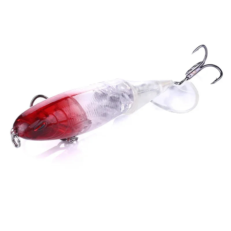 Topwater Pencil Popper Lure 10–14cm — Rotating Tail Hard Bait