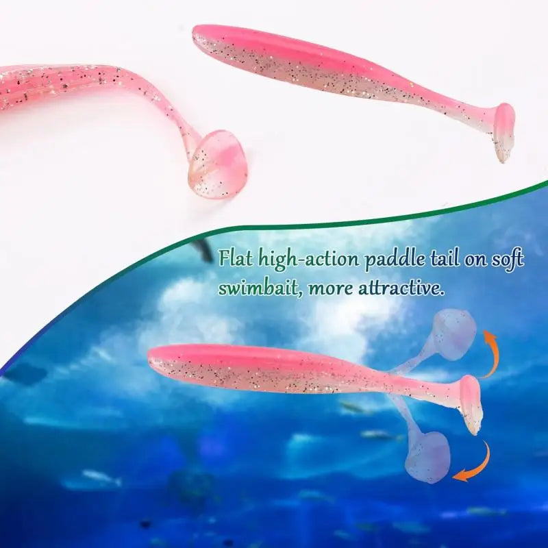 Soft Silicone Fishing Lure Kit — Worms, Craws & Jig Heads Set (15–50pcs)