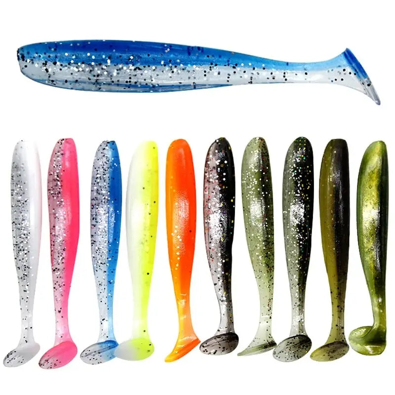 Paddle Tail Swimbait 10pcs — 70/90/120mm Saltwater & Freshwater