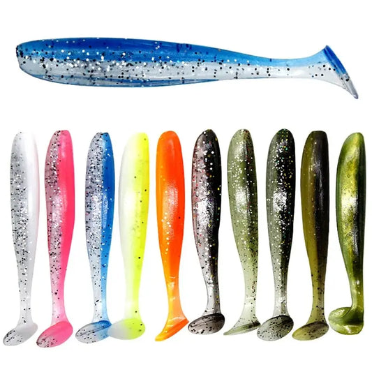 Paddle Tail Swimbait 10pcs — 70/90/120mm Saltwater & Freshwater
