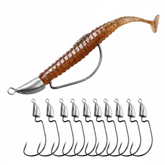 Metal Jig Head 10pcs — 3.5/5/7/10/20g for Soft Lure Texas Rig