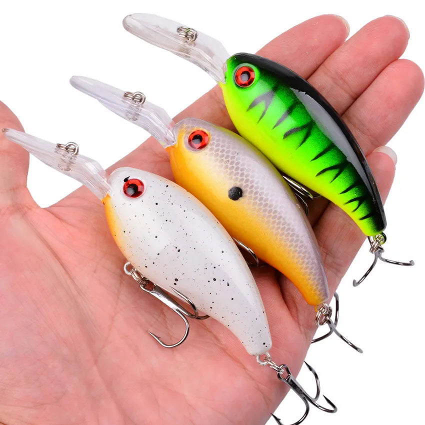 Mixed Crankbait & Minnow Lure Set — Wobble Swim Baits for Bass & Pike (3/5/8pcs)