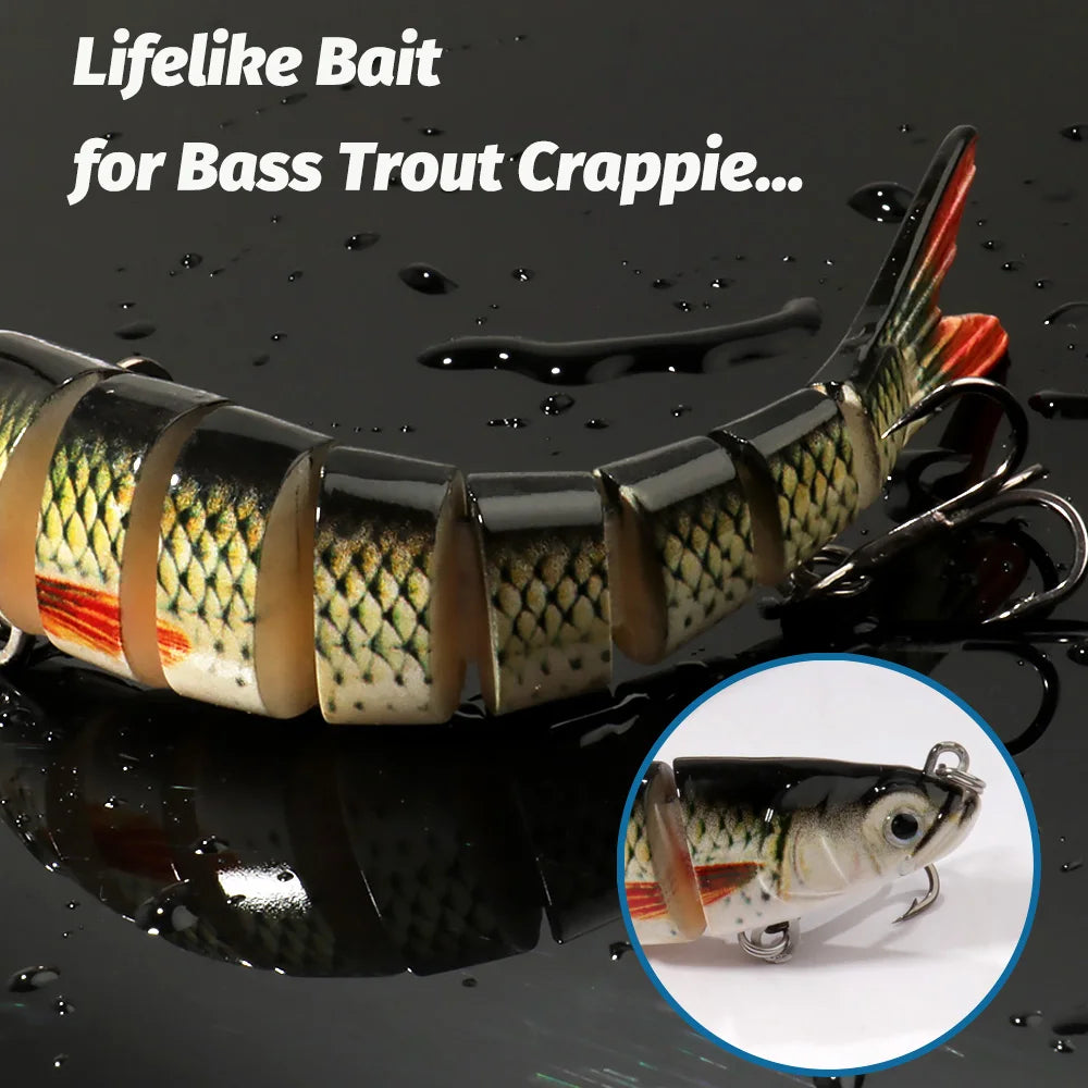 Bionic Multi-Joint Swimbait — Slow Sinking Fishing Lure (Multiple Sizes)