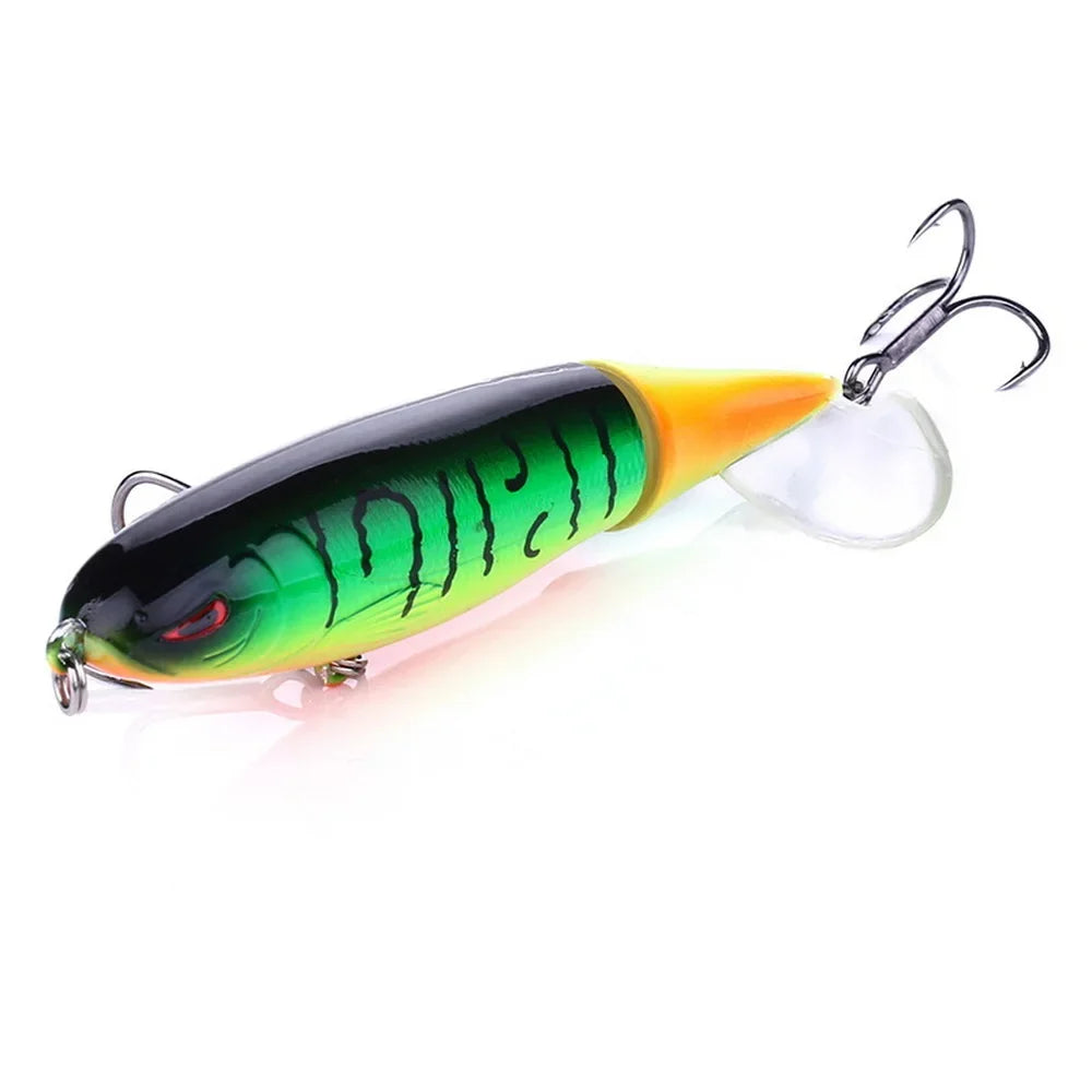 Topwater Pencil Popper Lure 10–14cm — Rotating Tail Hard Bait