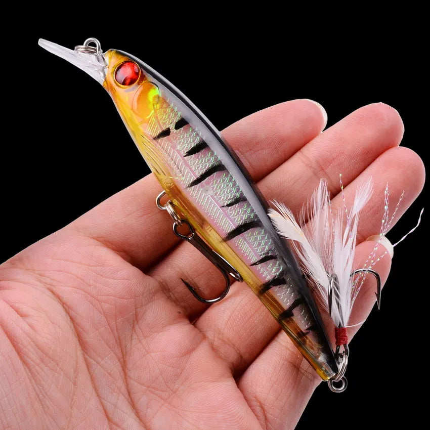 Mixed Crankbait & Minnow Lure Set — Wobble Swim Baits for Bass & Pike (3/5/8pcs)