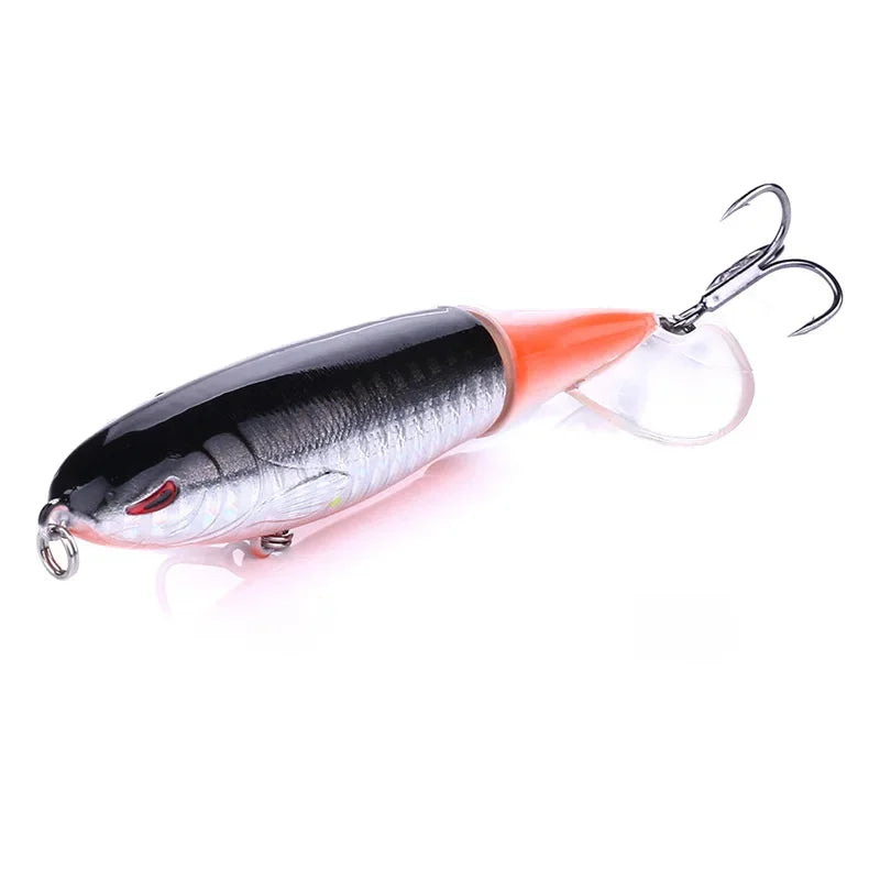 Topwater Pencil Popper Lure 10–14cm — Rotating Tail Hard Bait