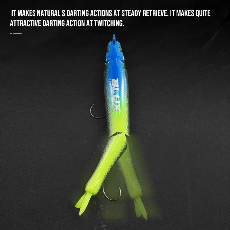 BLUX Jack Claw Jointed Swimbait — Sinking Minnow Fishing Lure