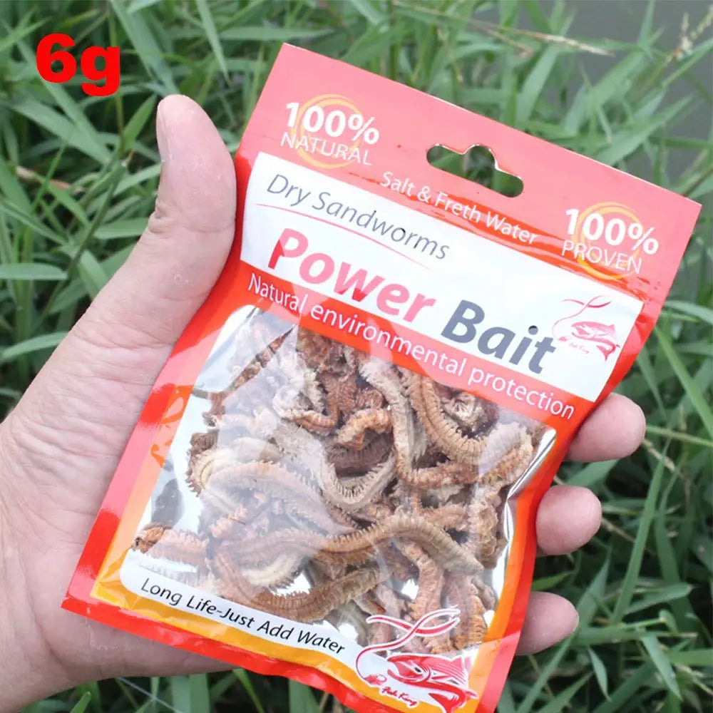 Silicone Lugworm Bait 6g/10g — Realistic Soft Power Lure